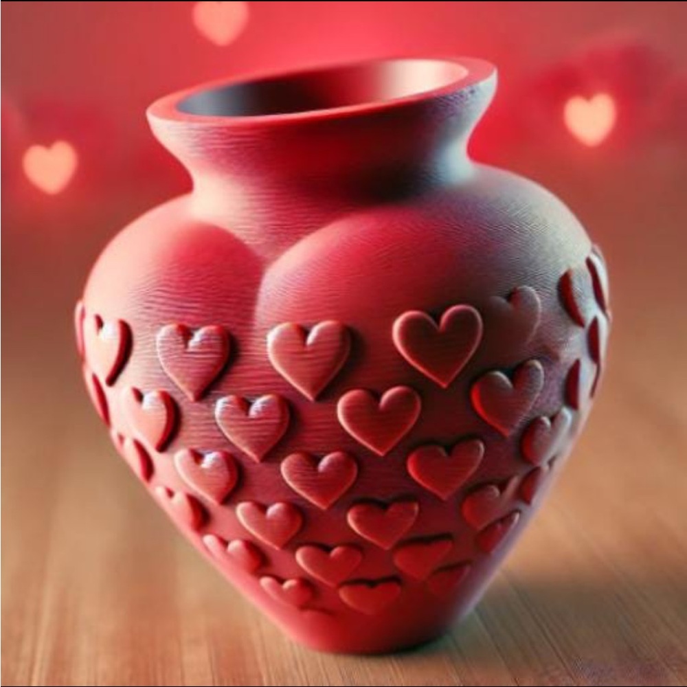 Valentines Gift Vase you pick the color